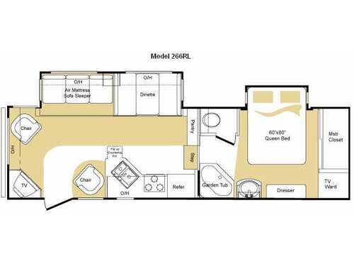 Floorplan - 2010 Keystone RV Laredo 266RL