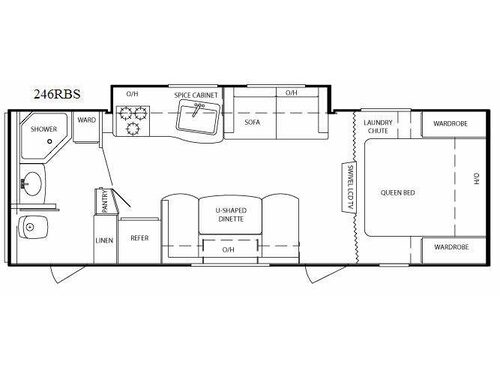 Floorplan - 2010 Keystone RV Bullet 246RBS