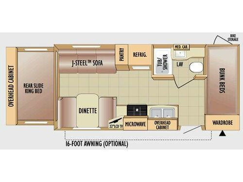 Jay Feather Sport X-213 Floorplan