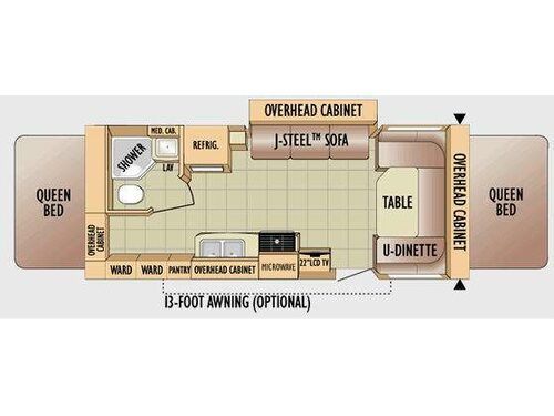 Floorplan - 2010 Jayco Jay Feather EXP 23B