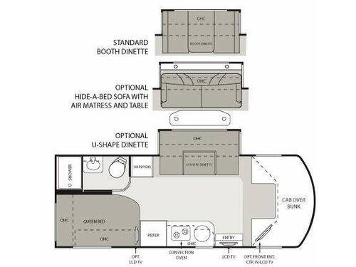 Floorplan - 2009 Four Winds RV Dutchmen Dorado Sprinter 24SA