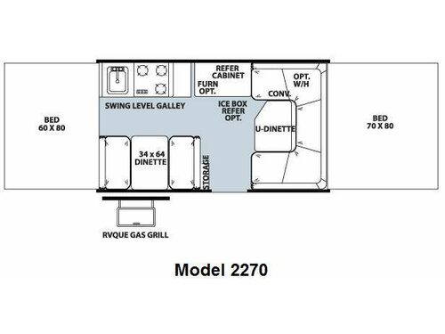 Rockwood Freedom LTD Series 2270 Floorplan