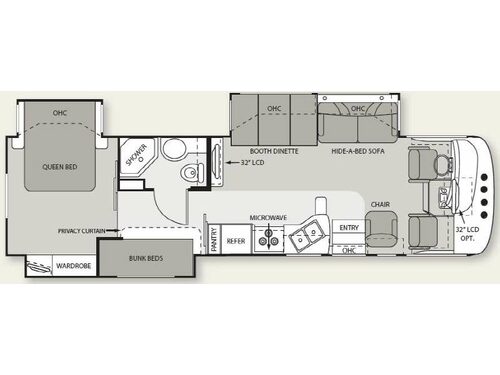 Floorplan - 2010 Four Winds RV Hurricane 34B