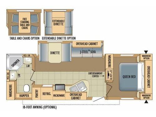 Autumn Ridge SE 285RBS Floorplan