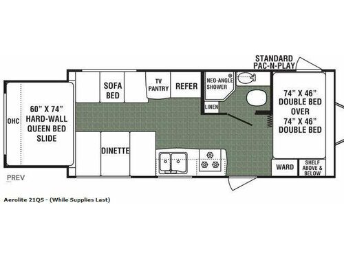 Floorplan - 2010 Dutchmen RV Aerolite 21QS