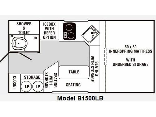 Floorplan - 2010 Palomino Bronco B1500LB
