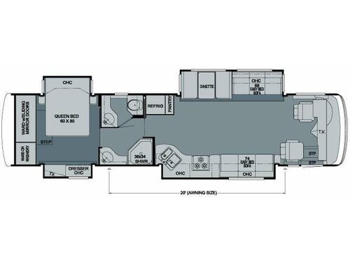 Floorplan - 2010 Newmar Ventana 3936