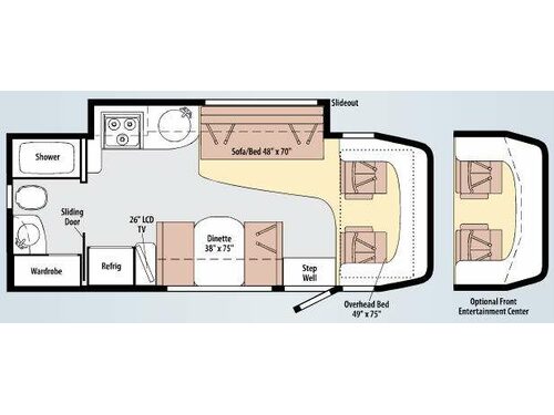Floorplan - 2010 Itasca Navion 24K