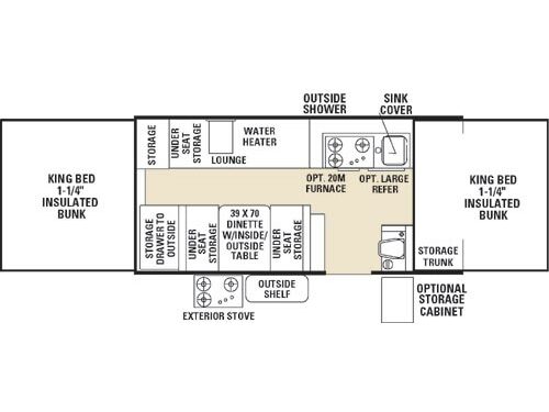 Floorplan - 2005 Viking Legend 2471 ST