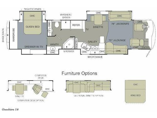 Floorplan - 2010 Monaco Dynasty Cheshire IV
