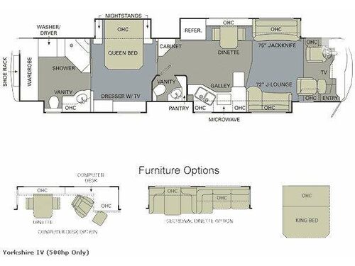 Floorplan - 2010 Monaco Dynasty Yorkshire IV