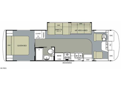 Floorplan - 2010 Monaco Riptide 30 PBS