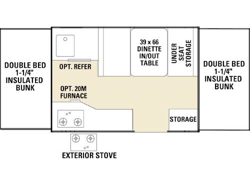 Floorplan - 2005 Viking Epic 1706