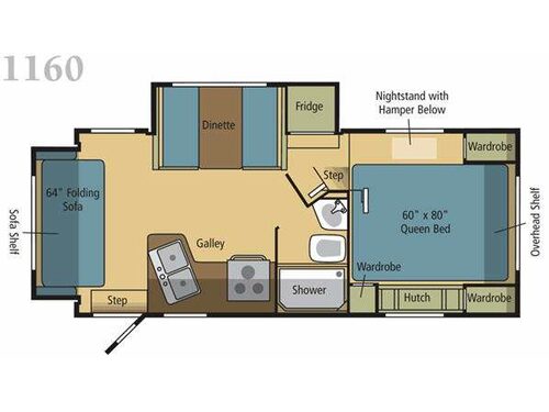Floorplan - 2010 Eagle Cap Campers Eagle Cap 1160