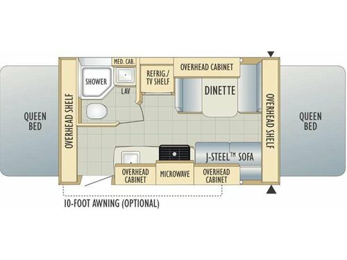 Floorplan - 2010 Starcraft  Travel Star Sport 176RB