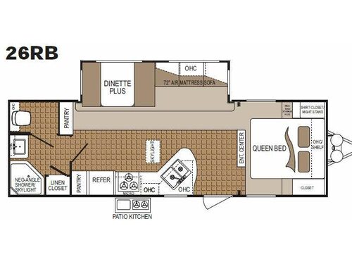 Colorado 26RB Floorplan