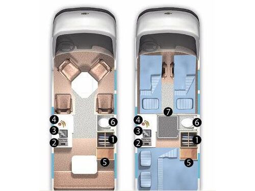Floorplan - 2010 Roadtrek 190-Versatile