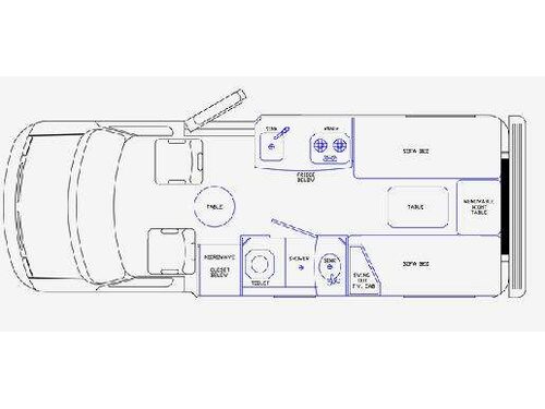 Floorplan - 2010 Pleasure-Way Excel TD