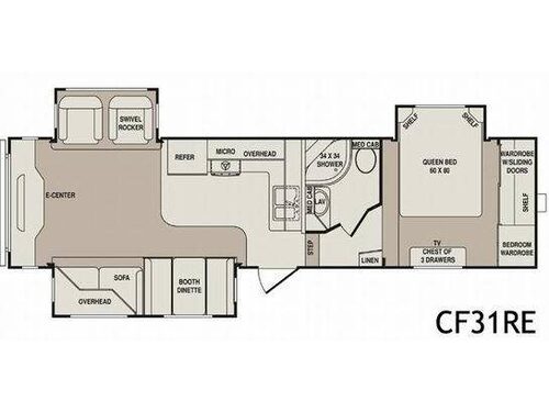 Floorplan - 2010 CrossRoads RV Cruiser CF31RE