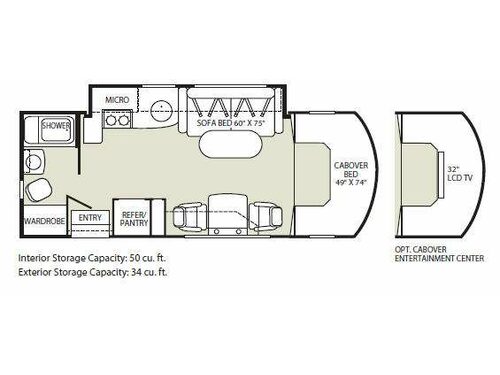 Floorplan - 2010 Fleetwood RV Pulse 24S