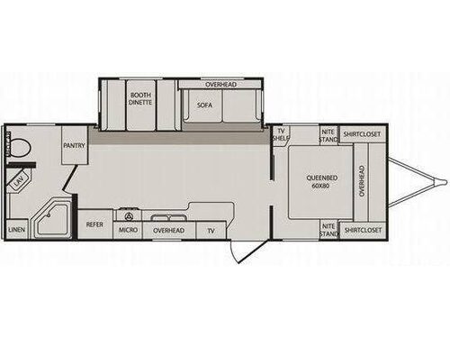 Floorplan - 2010 CrossRoads RV Sunset Trail ST27RB