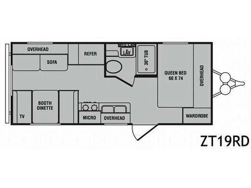 Zinger ZT19RD Floorplan