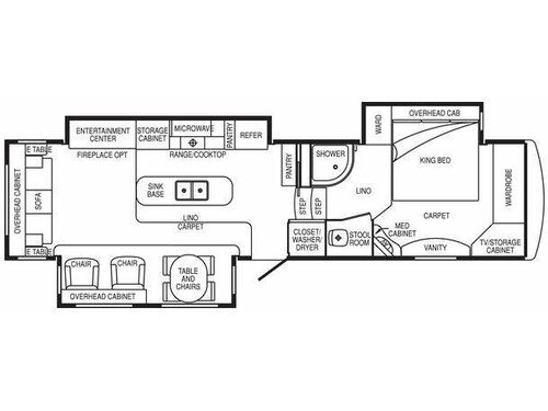 Floorplan - 2010 DRV Luxury Suites Select Suites 36 RS3