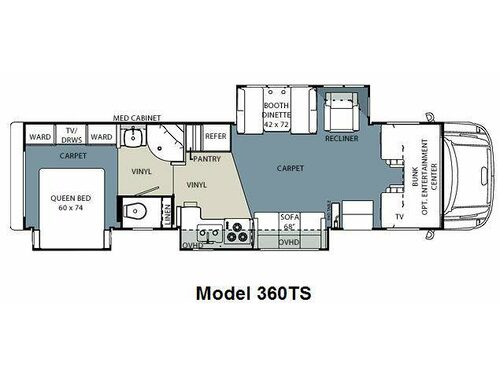 Floorplan - 2010 Forest River RV Ridgeview 360TS