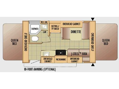 Jay Feather Ex-Port 17Z Floorplan