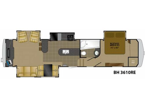 Bighorn 3610RE Floorplan