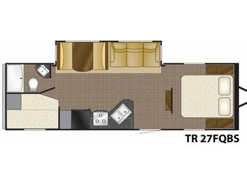 Floorplan - 2011 Heartland Trail Runner 27 FQBS