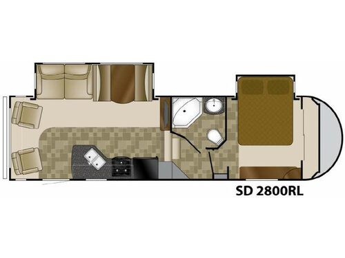 Sundance 2800RL Floorplan