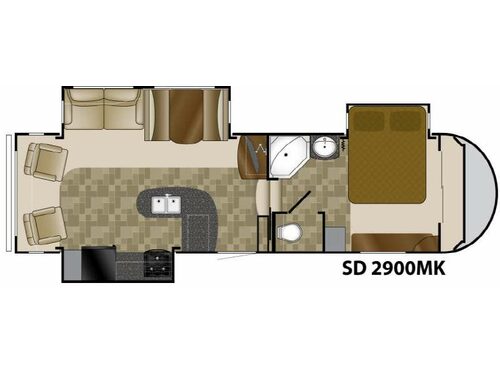 Floorplan - 2011 Heartland Sundance 2900MK