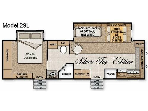 Floorplan - 2010 Northwood Arctic Fox 29L
