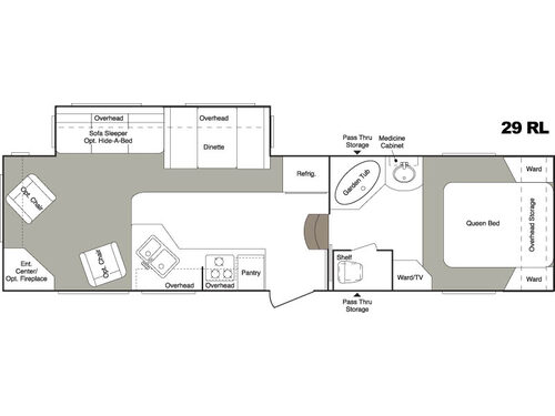 Laredo 29RL Floorplan