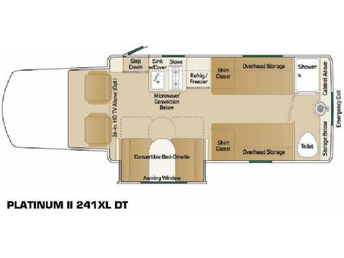 Floorplan - 2010 Coach House Platinum II 241XL DT
