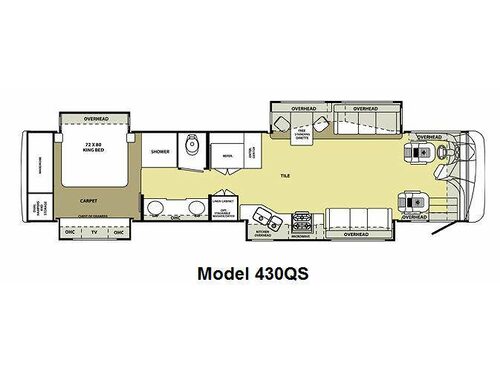 Floorplan - 2011 Forest River RV Charleston 430QS
