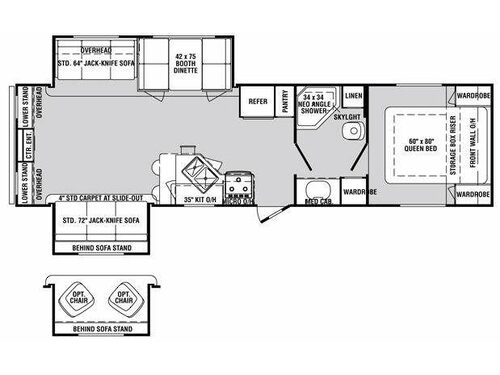 Floorplan - 2011 Holiday Rambler Mintaro 32RLS
