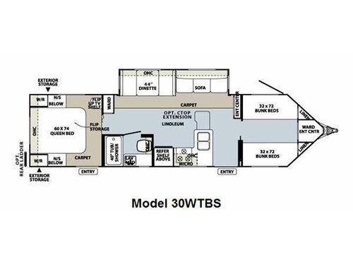 Flagstaff V-Lite 30WTBS Floorplan