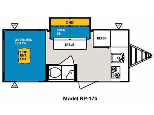 Floorplan - 2011 Forest River RV R Pod RP-175