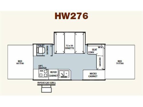 Floorplan - 2011 Forest River RV Rockwood High Wall Series HW276