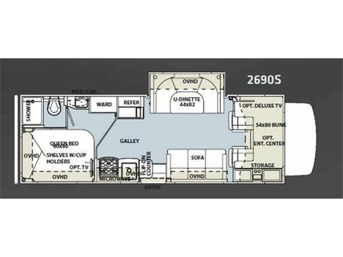 Sunseeker 2690S Floorplan