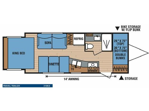 Spree 210KS Floorplan