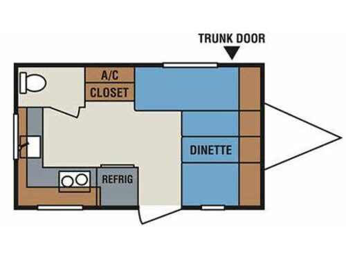Floorplan - 2010 KZ Sportsmen Classic 14RK