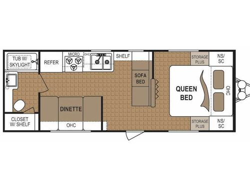 Floorplan - 2011 Dutchmen RV Dutchmen 255RB Sport