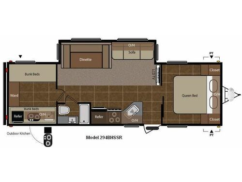 Springdale 294BHSSR Floorplan