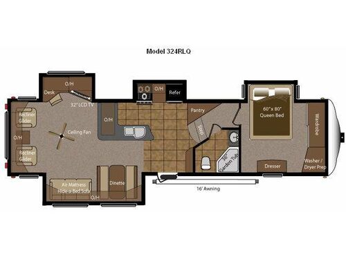 Mountaineer 324RLQ Floorplan
