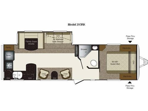 Laredo Super Lite 293RK Floorplan