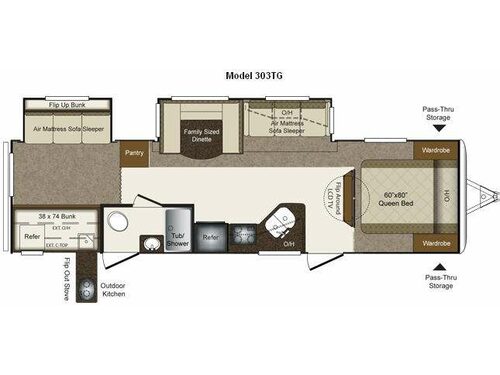 Floorplan - 2011 Keystone RV Laredo Super Lite 303TG