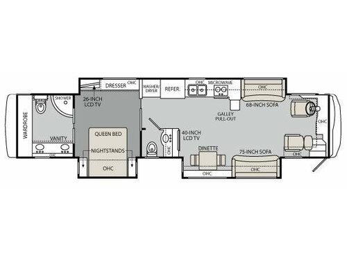 Floorplan - 2011 Monaco Diplomat 43 DFT